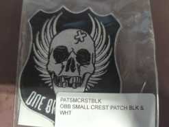 OBB SMALL CREST PATCH BLK & WHT - Image 4