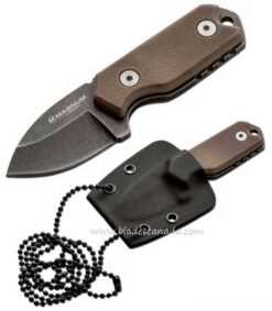 Boker Magnum Lil Friend Micro Neck Knife, 440, G10 Sand, Kydex...