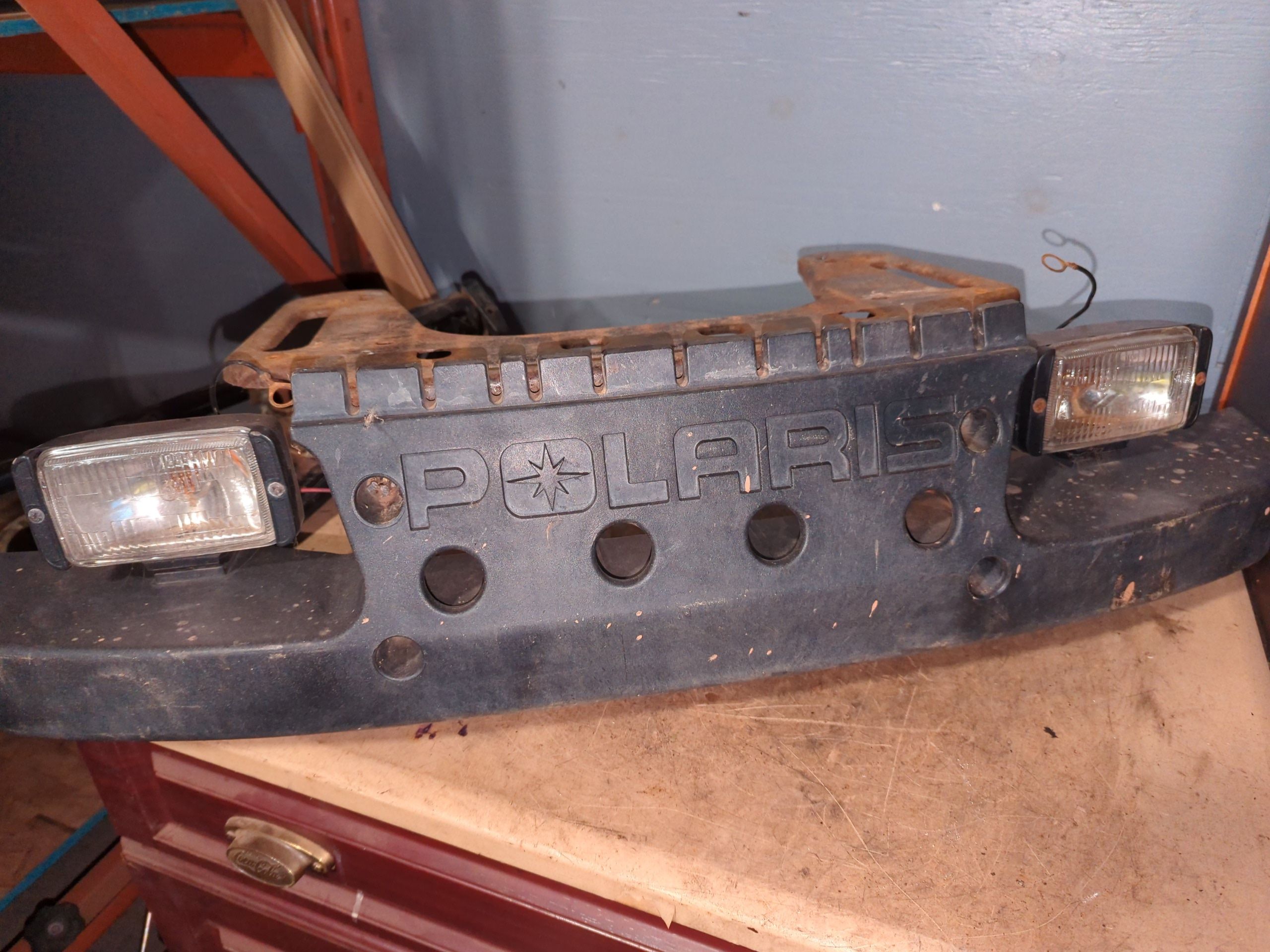 1995 - 2008 Polaris 1995 XPLORER,SPORTSMAN,WORKER,MAGNUM FRONT BUMPER Facia With lights - Image 2