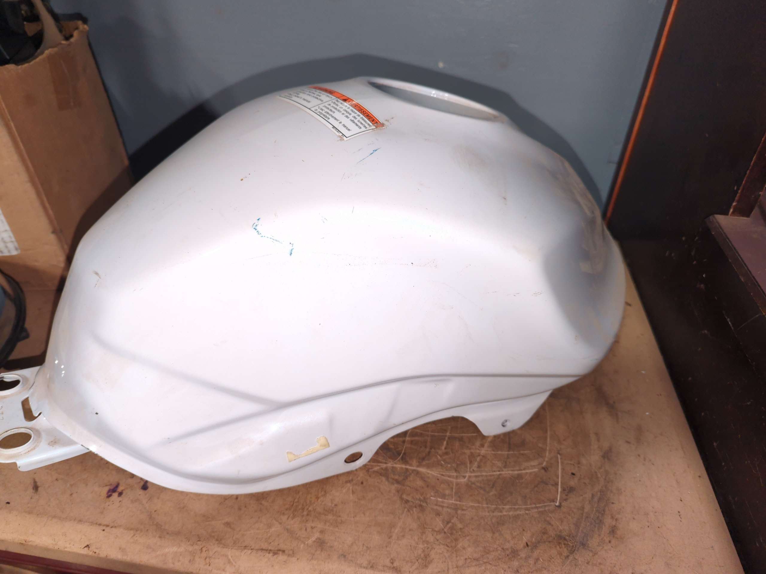Suzuki Fuel Tank White