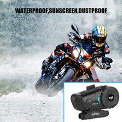 SCSETC S-9 Motorcycle Helmet Bluetooth Headset 2000m 6 Riders Intercoms - Image 5