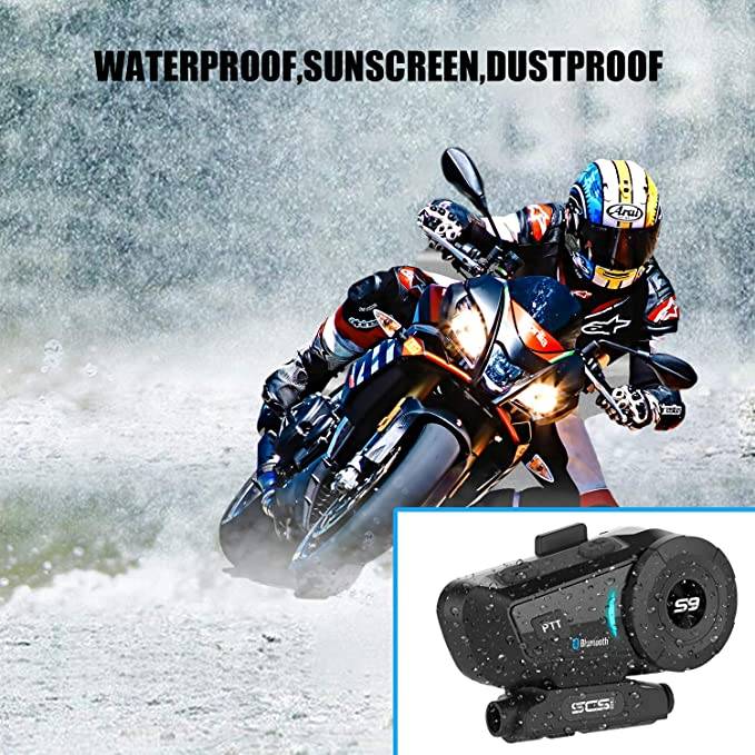 SCSETC S-9 Motorcycle Helmet Bluetooth Headset 2000m 6 Riders Intercoms - Image 5