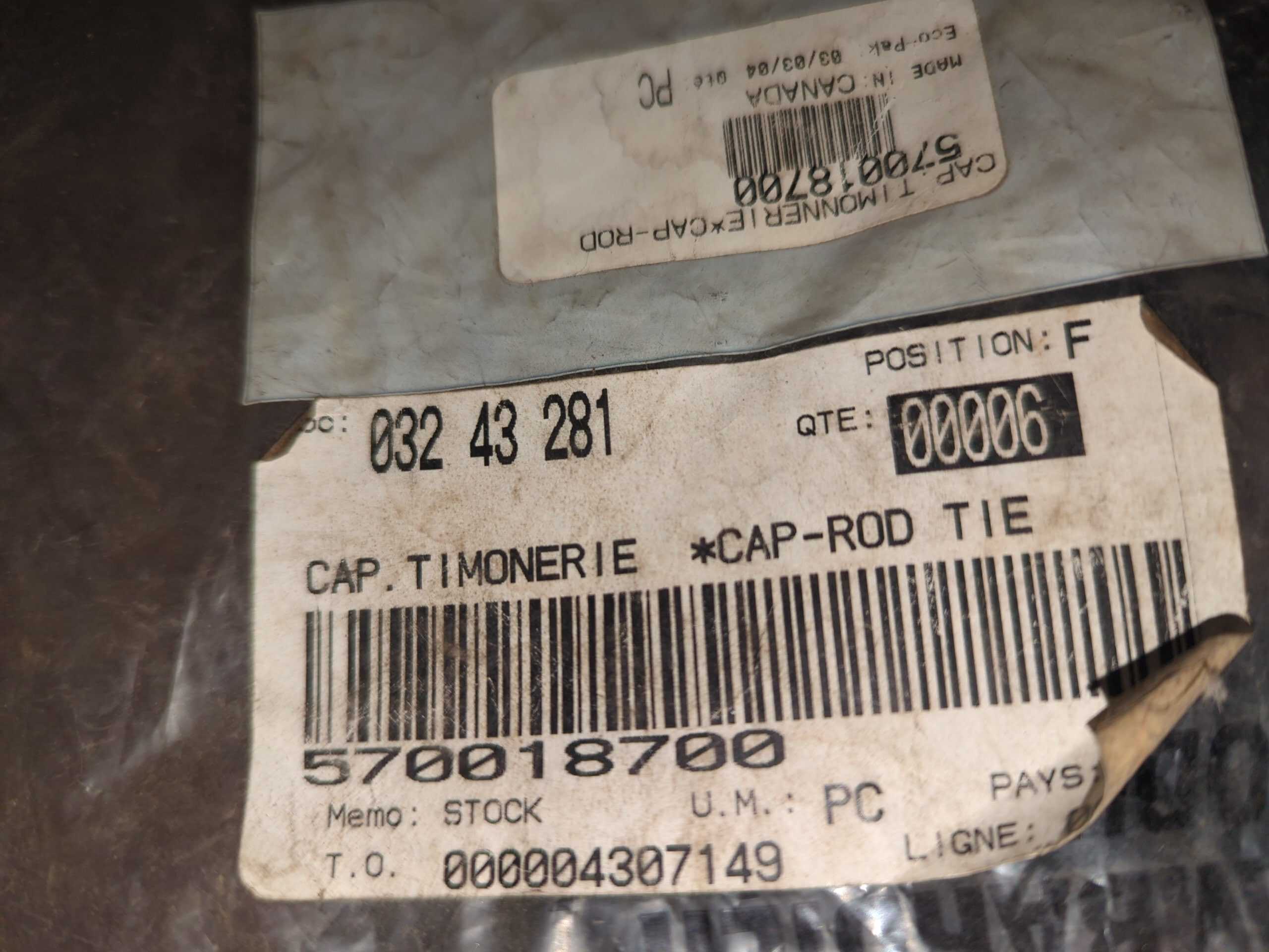 1990 - 1994 Ski Doo FORMULA MACH, GRAND TOURING TIE ROD BOOT - Image 5