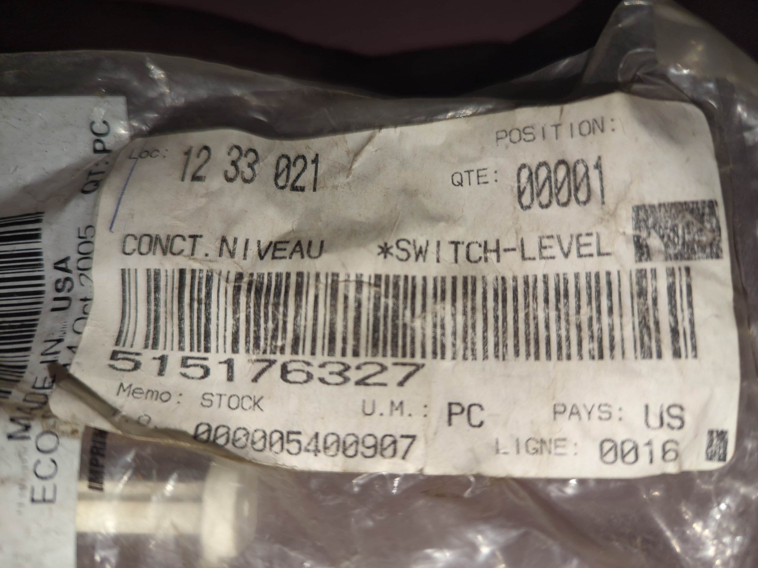 2006 - 2011 Ski Doo GTX 550 F,SUMMIT 1000,MACH Z,GTX,MX Z GSX,SKANDIC Oil Level Sensor - Image 2