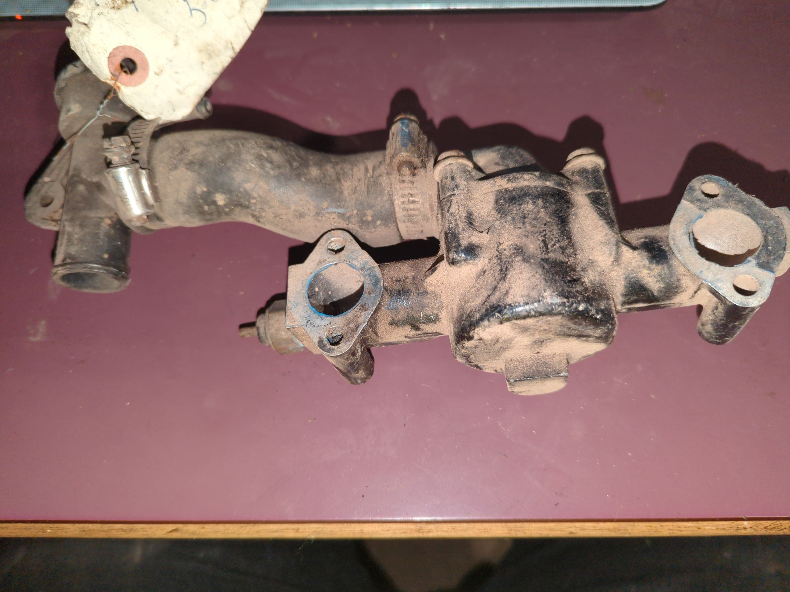 1994 - 1996 Arctic Cat ZR 580,440,EXT 580 CHEETAH 550, COUGAR,BEARCAT Manifold, Thermostat Housing - Image 3