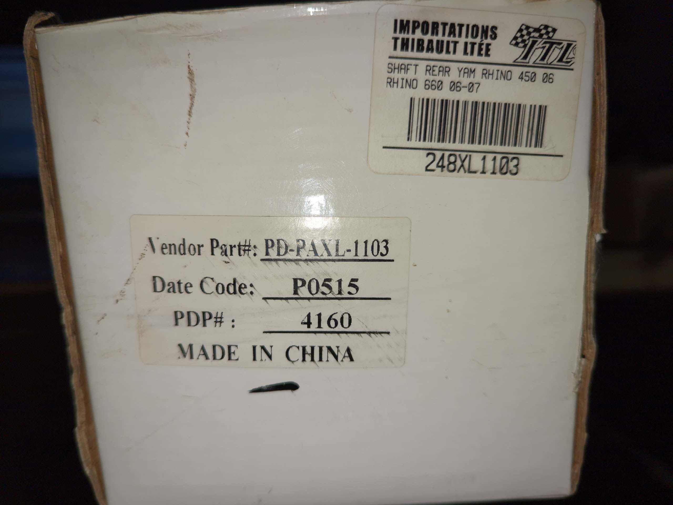 2004 - 2009 Yamaha YXR450,YXR660 Rear Right Driveshaft CV AXLE - Image 2