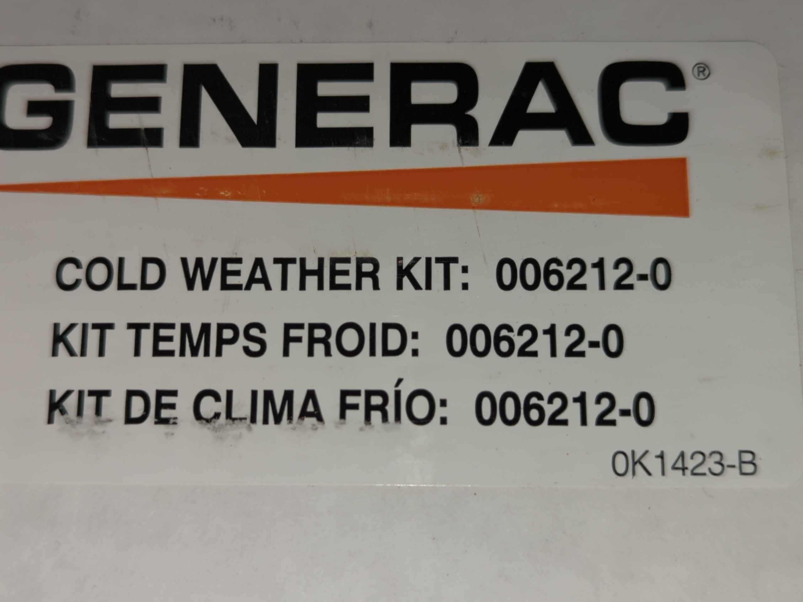 Generac Generator Cold Weather Kit 6212
