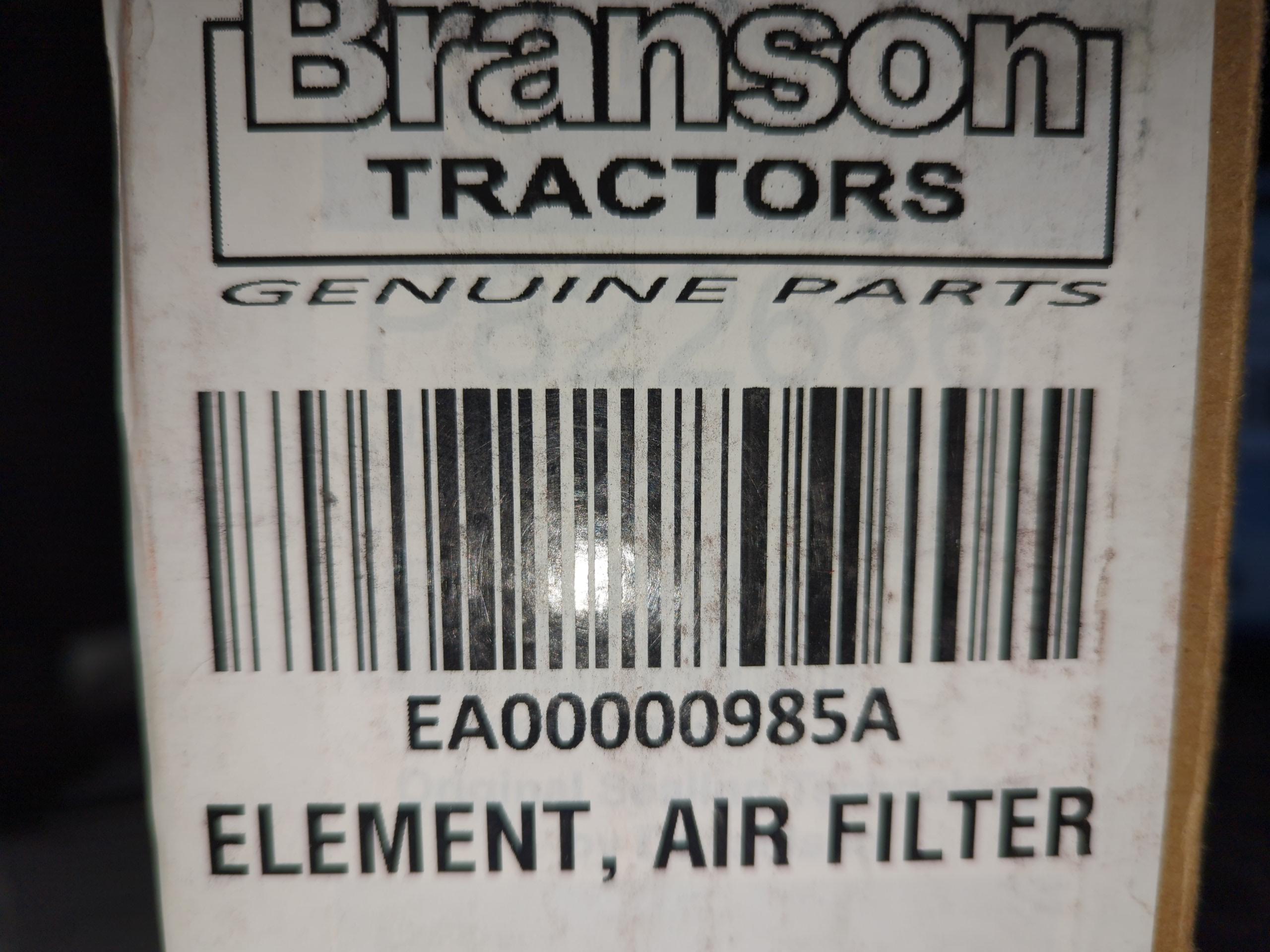 Branson Tractor AIR FILTER ELEMENT EA00000985A - Image 2