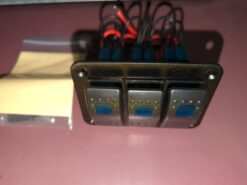 Alternative view of KIMISS LED Blue Light 3 Gang 12V/24V Toggle Rocker Switch with LED Light