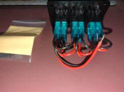 KIMISS LED Blue Light 3 Gang 12V/24V Toggle Rocker Switch with LED Light - Image 4