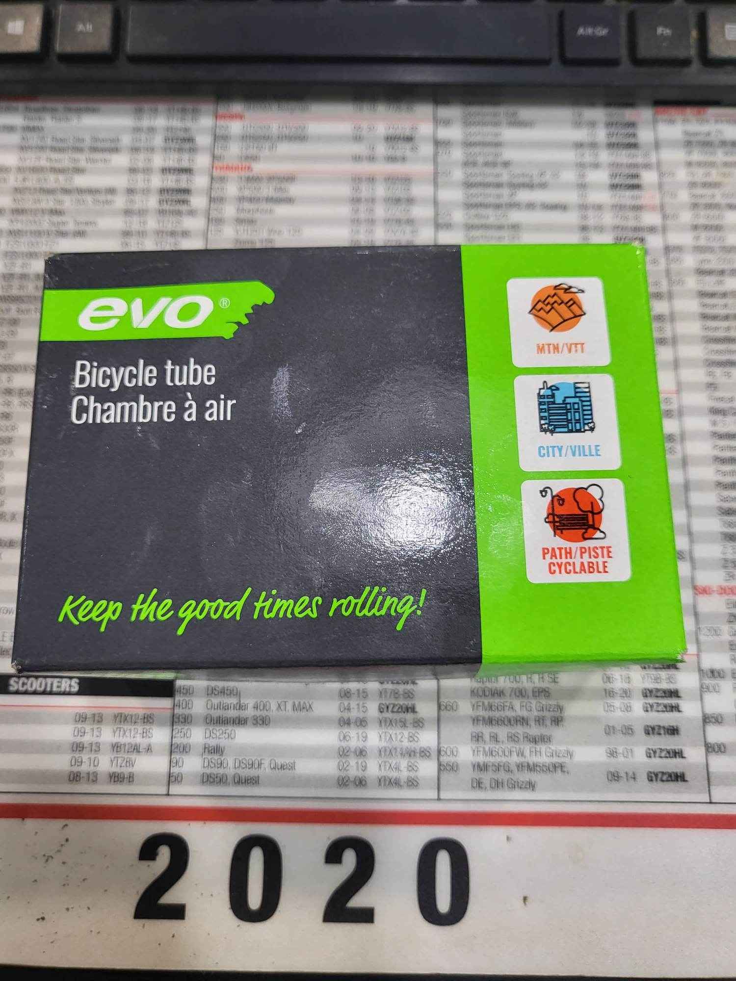 Evo Bicycle Tube 26" 26x1.75-2.125