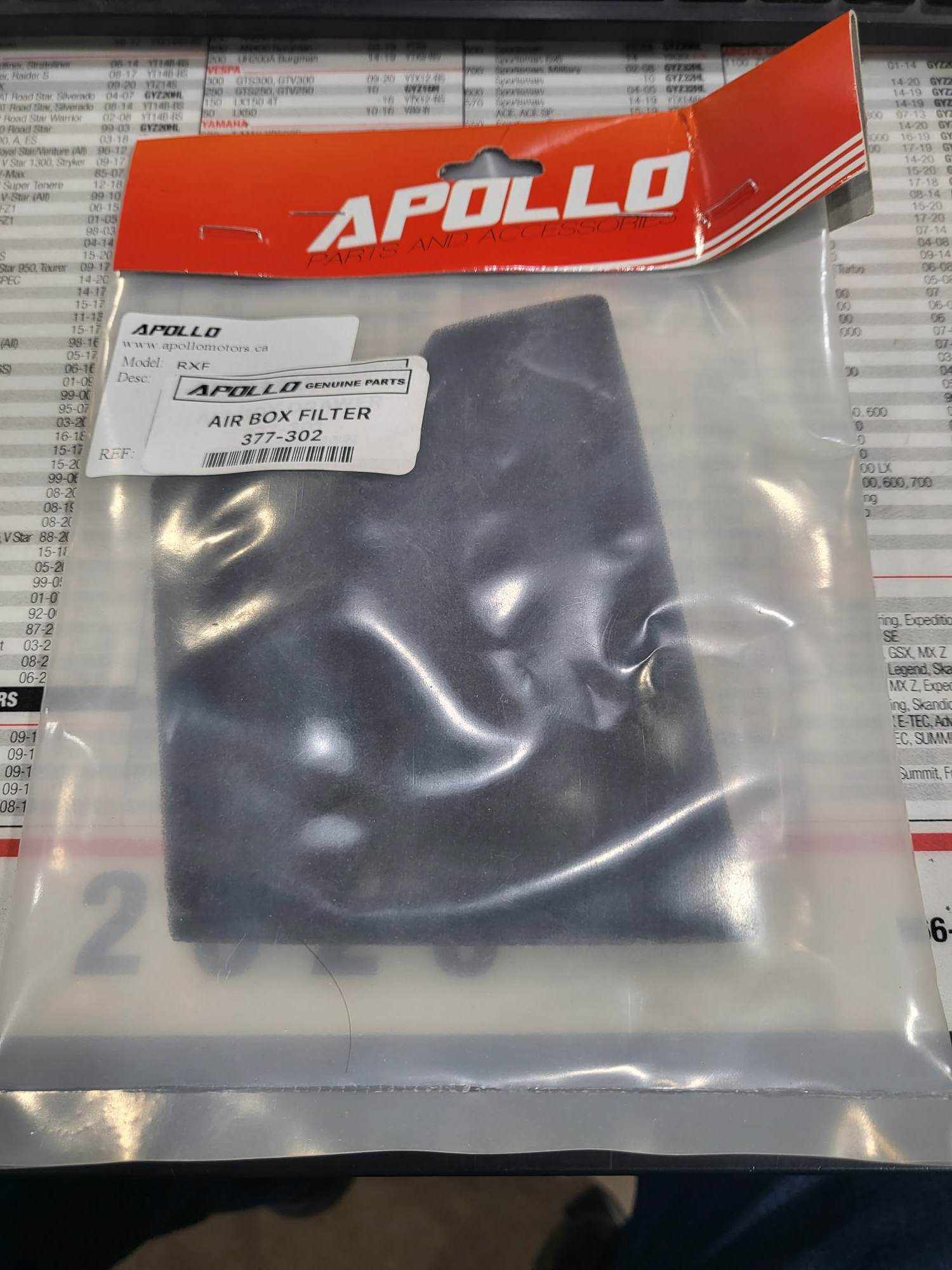 Apollo Air Box Filter 377-302