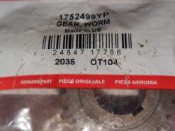 Dual Stage Snowthrower Worm Gear (1752499YP)