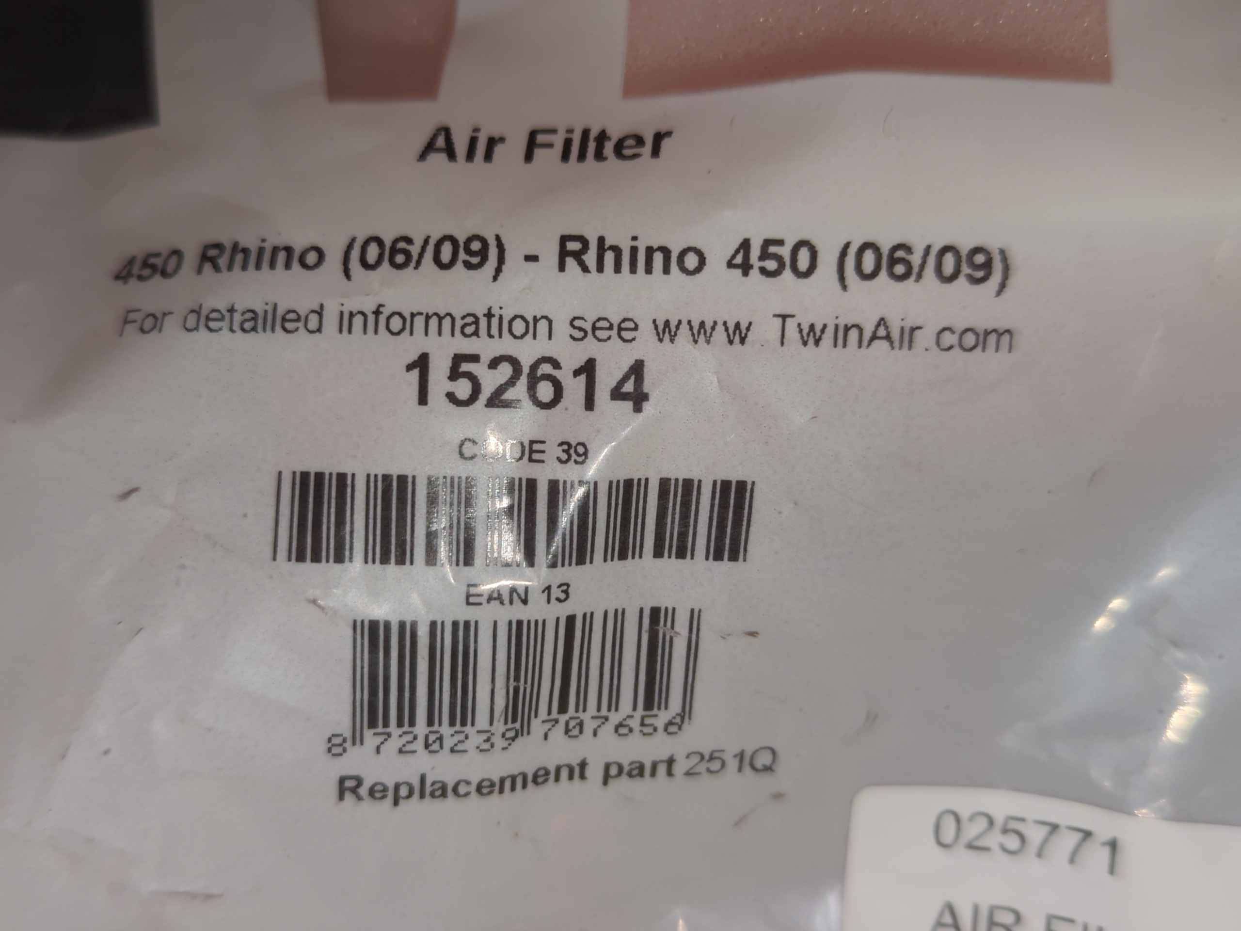 2006 - 2009 Yamaha Rhino 450 Rhino 660 Twin Air Air Filter - 152614 - Image 2