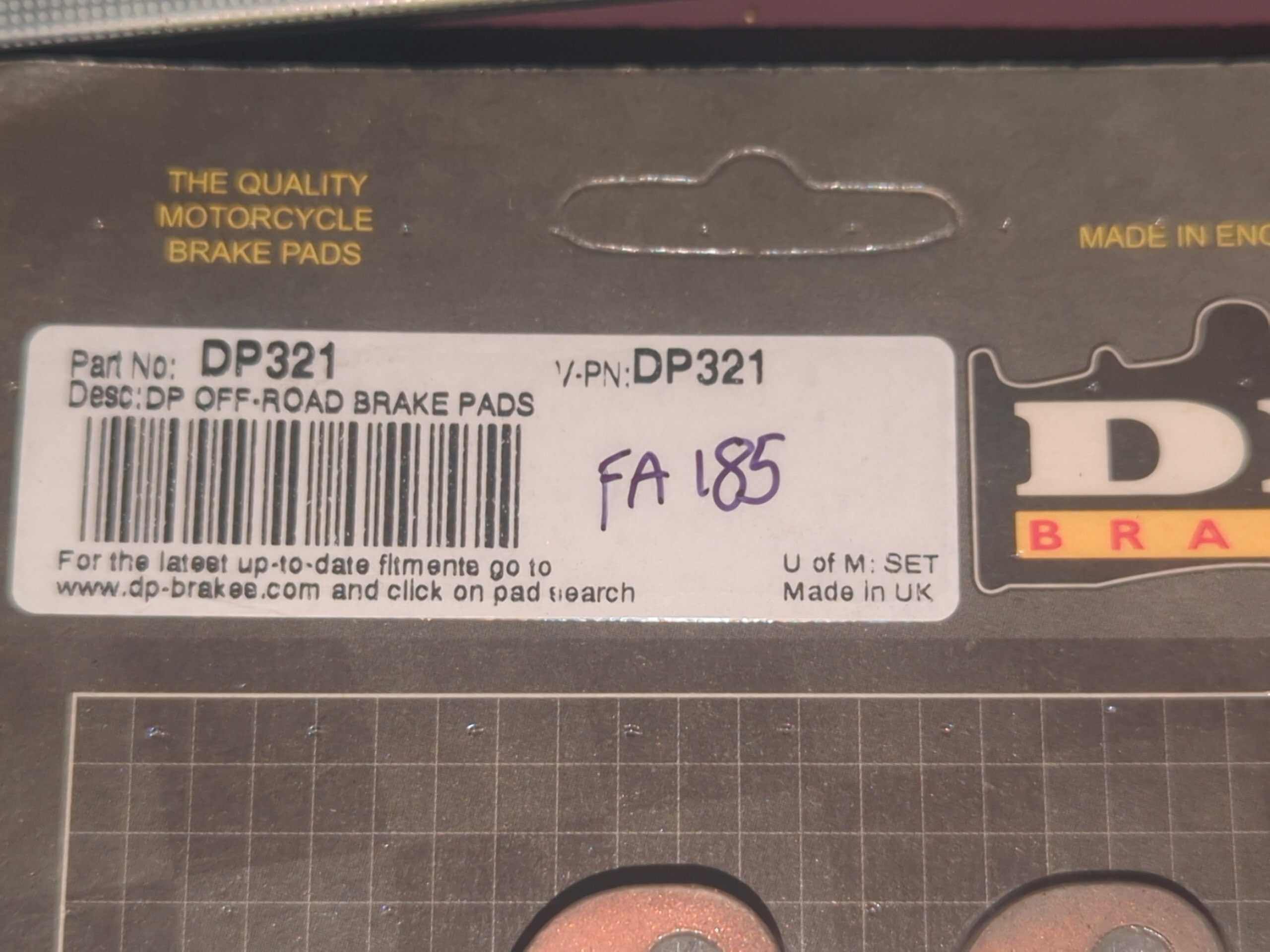Standard Sintered Metal Brake Pads - DP321