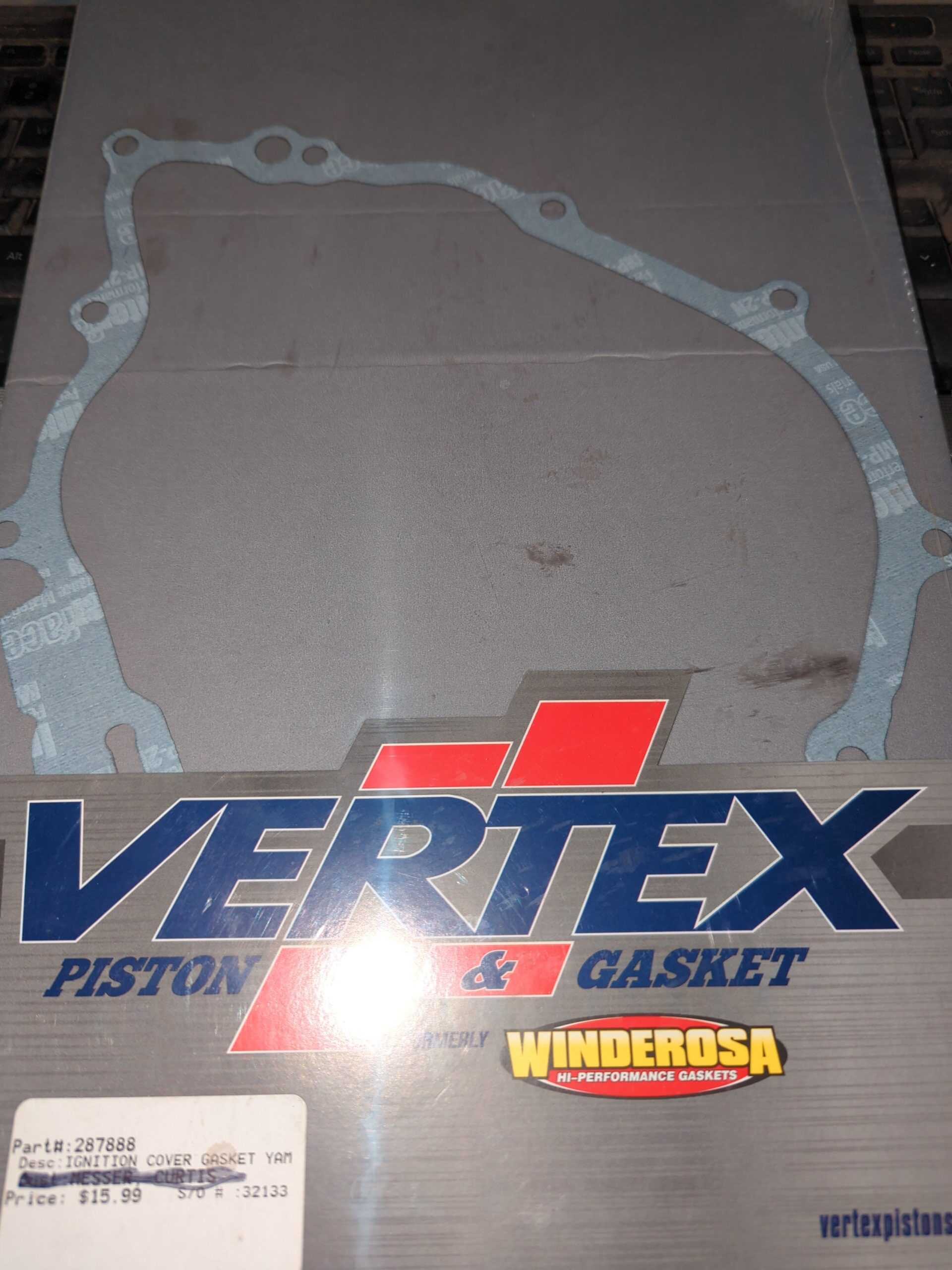 VertexWinderosa Ignition Cover Gasket Fits Yamaha - 287888 - Image 2
