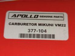 APOLLO RFZ CARBURETOR MIKUNI VM22 - Image 3