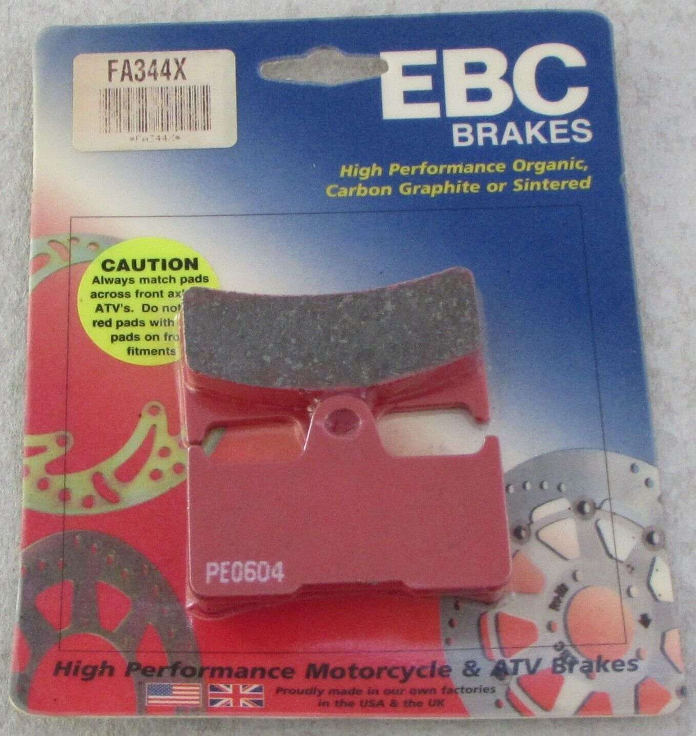 EBC BRAKE PADS FA344X