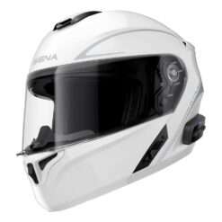 Sena Outrush R Bluetooth Helmet Flip Up GLOSSY-WHITE MEDIUM