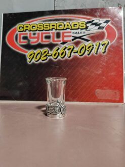 Pewter Motorcycle Shotglass