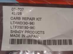 1988 - 1996 Suzuki LT-F250 LT4WD CARBURETOR REBUILD KIT - Image 4