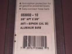 Moeller Aluminum Anti-Siphon Barb 3/8 x 3/8 - Image 4