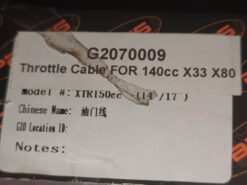 GIO 140cc X33 X80 Throttle Cable - Image 2