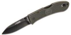 Ka-Bar Dozier Hunter Folding Knife, AUS 8A, Foliage Green, Ka4062FG