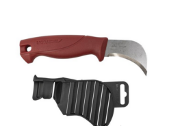 Morakniv Carpet & Roofing Felt Fixed Blade Knife, Stainless, Red, 13235