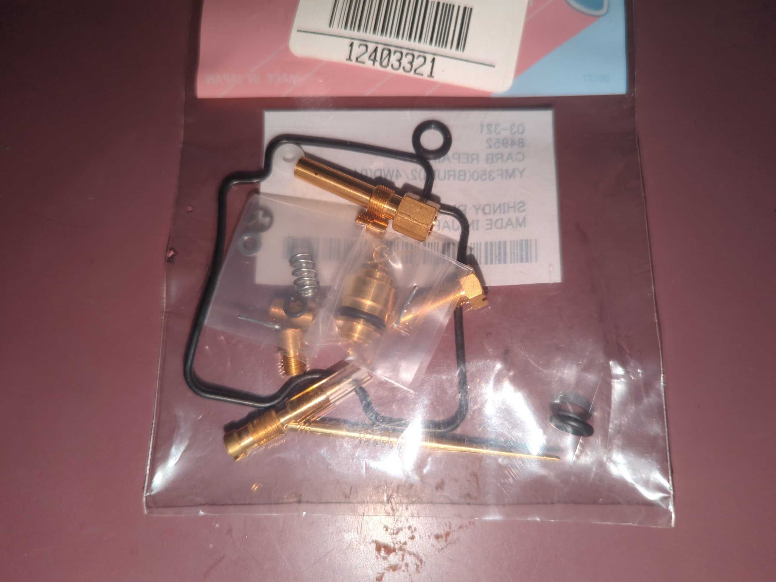 2004 - 2006 Yamaha YFM350FA BRUIN AUTO 4X4, 2007 - 2009 YFM350 GRIZZLY 4X4 AUTO Carburetor Repair Kit