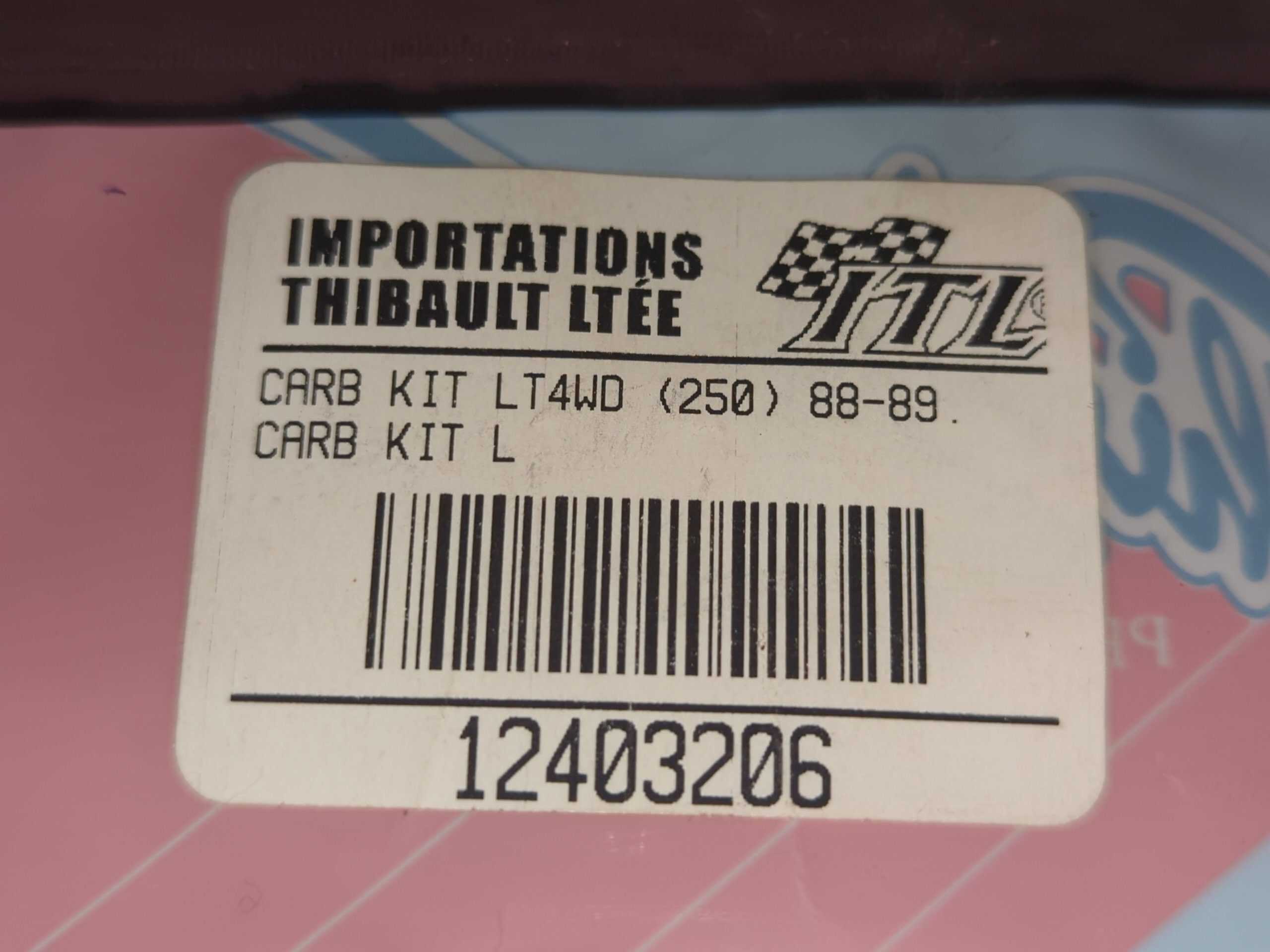 1987 - 1989 Suzuki QUADRUNNER LT-F250,LT-4WD CARB KIT - Image 7