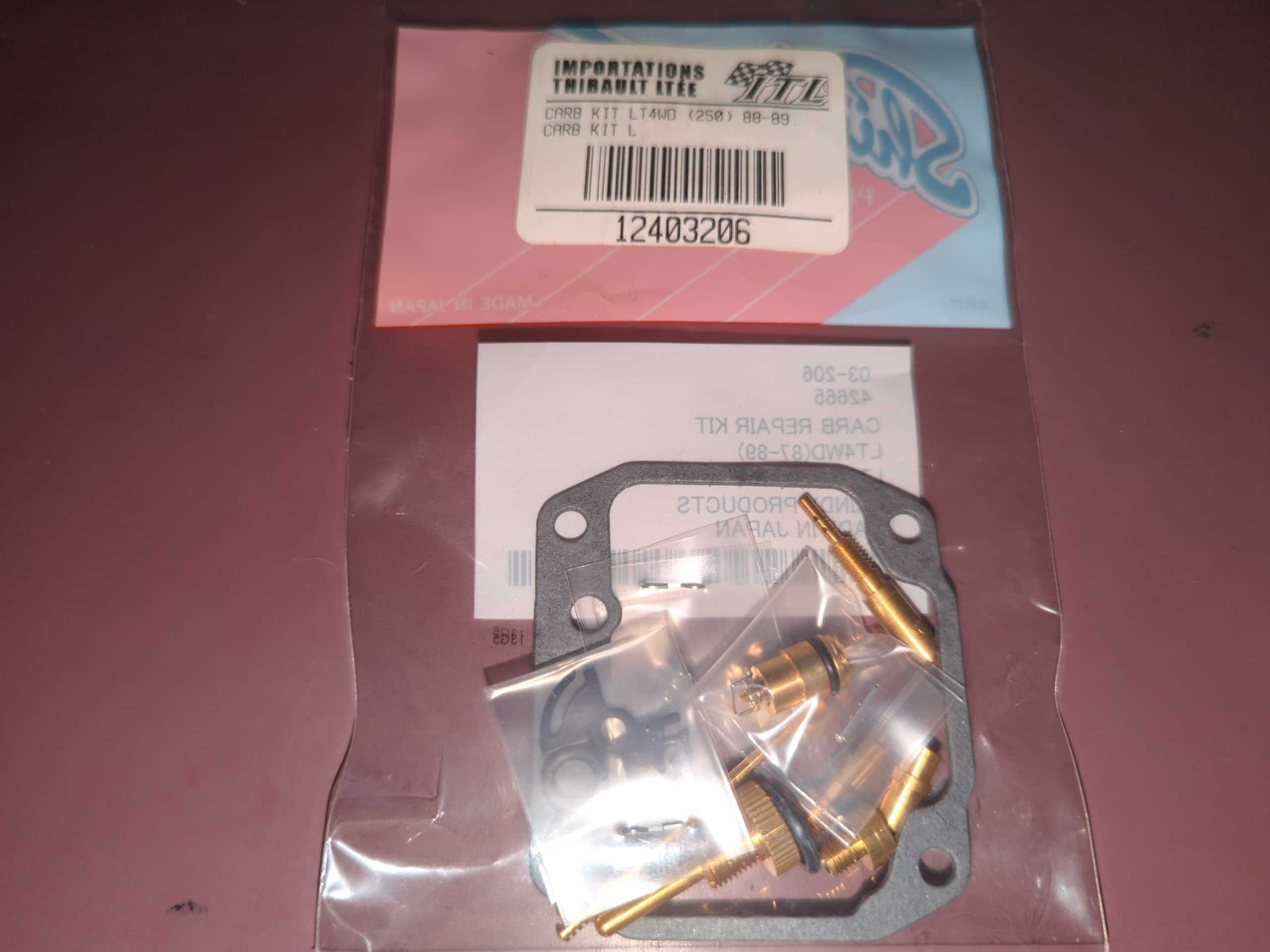 1987 - 1989 Suzuki QUADRUNNER LT-F250,LT-4WD CARB KIT - Image 5