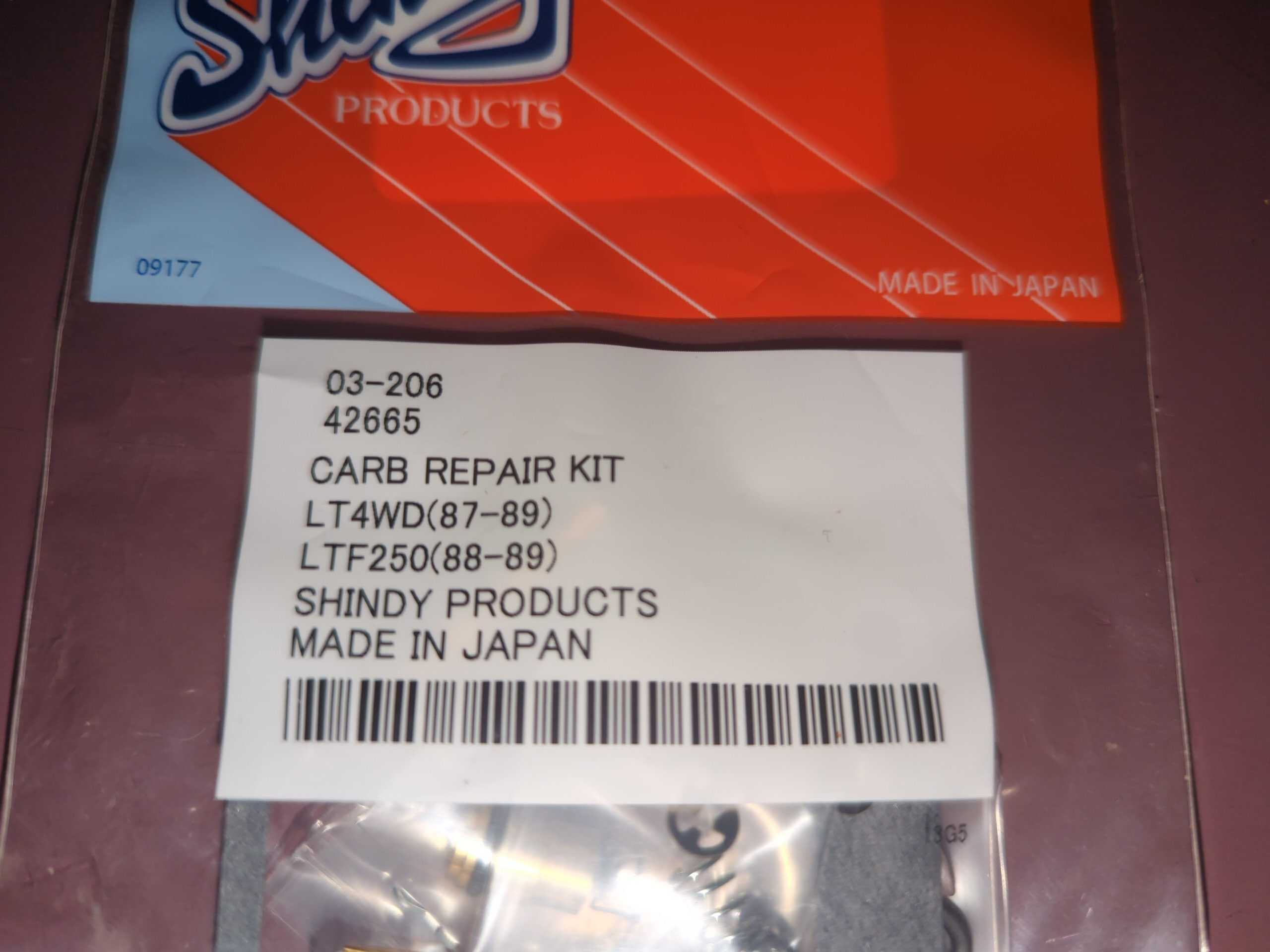 1987 - 1989 Suzuki QUADRUNNER LT-F250,LT-4WD CARB KIT - Image 3