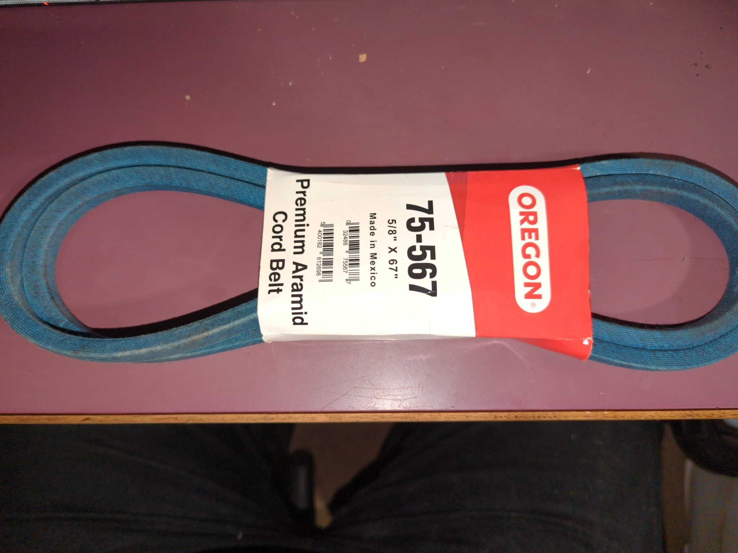 75-567 OREGON MANUFACTURING Aramid Replacement V-Belt | 5/8 x 67