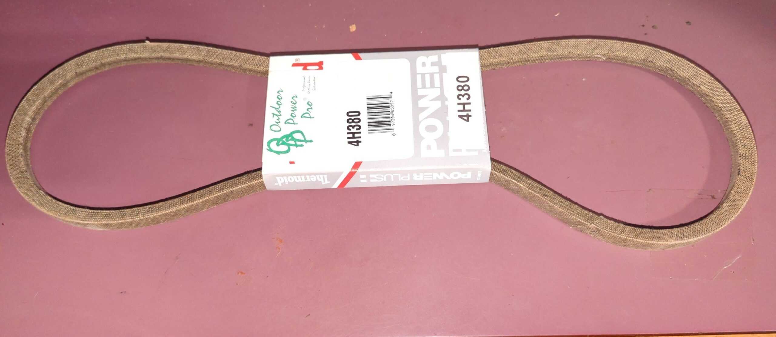 4H380 THERMOID Aramid Replacement V-Belt | 1/2 x 38