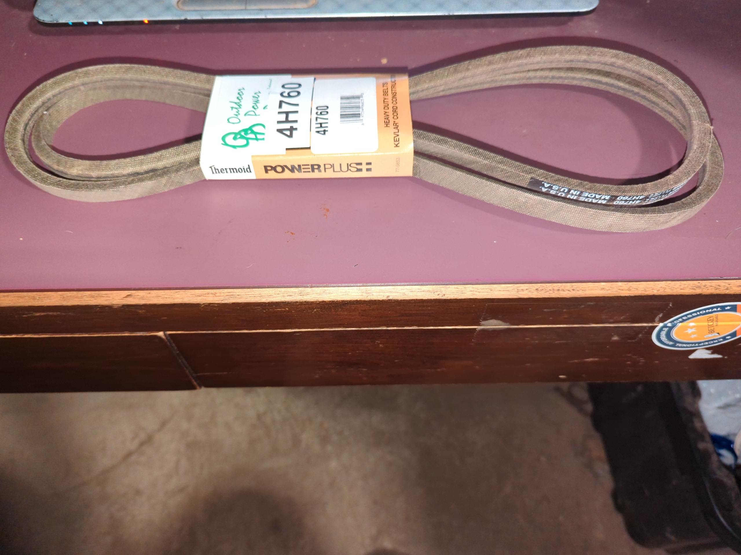 4H760 THERMOID Aramid Replacement V-Belt | 1/2 x 76