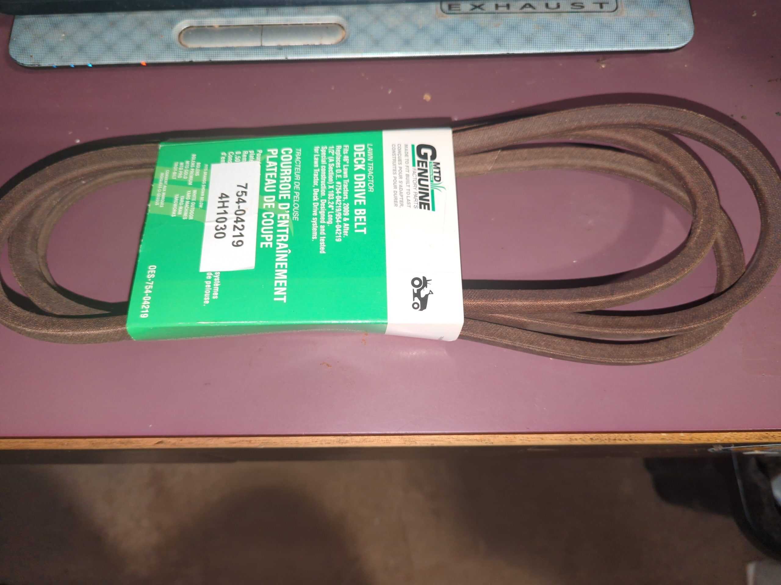 Riding Mower 46-inch Deck Belt 754-04219