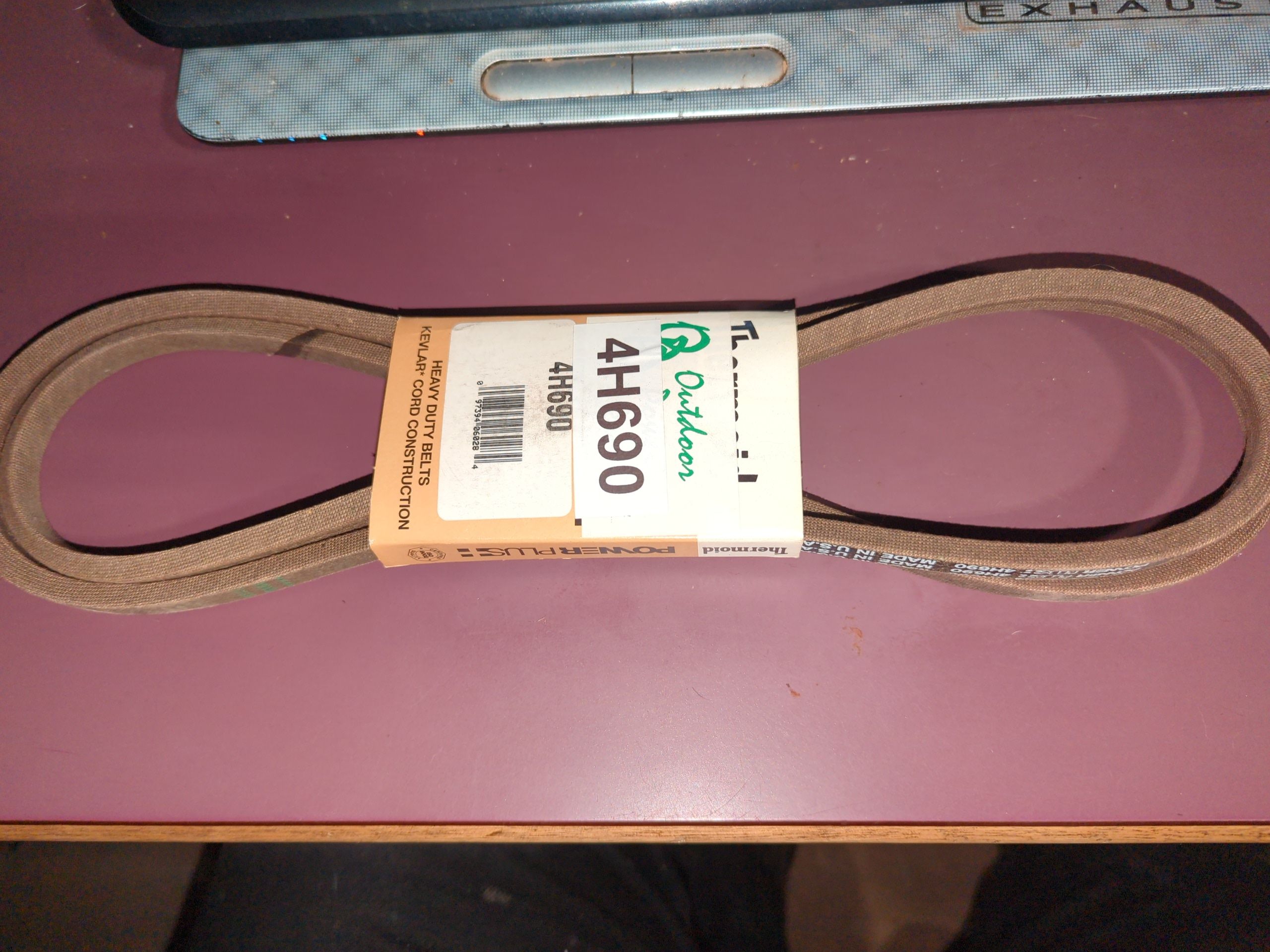 4H690 THERMOID Aramid Replacement V-Belt | 1/2 x 69