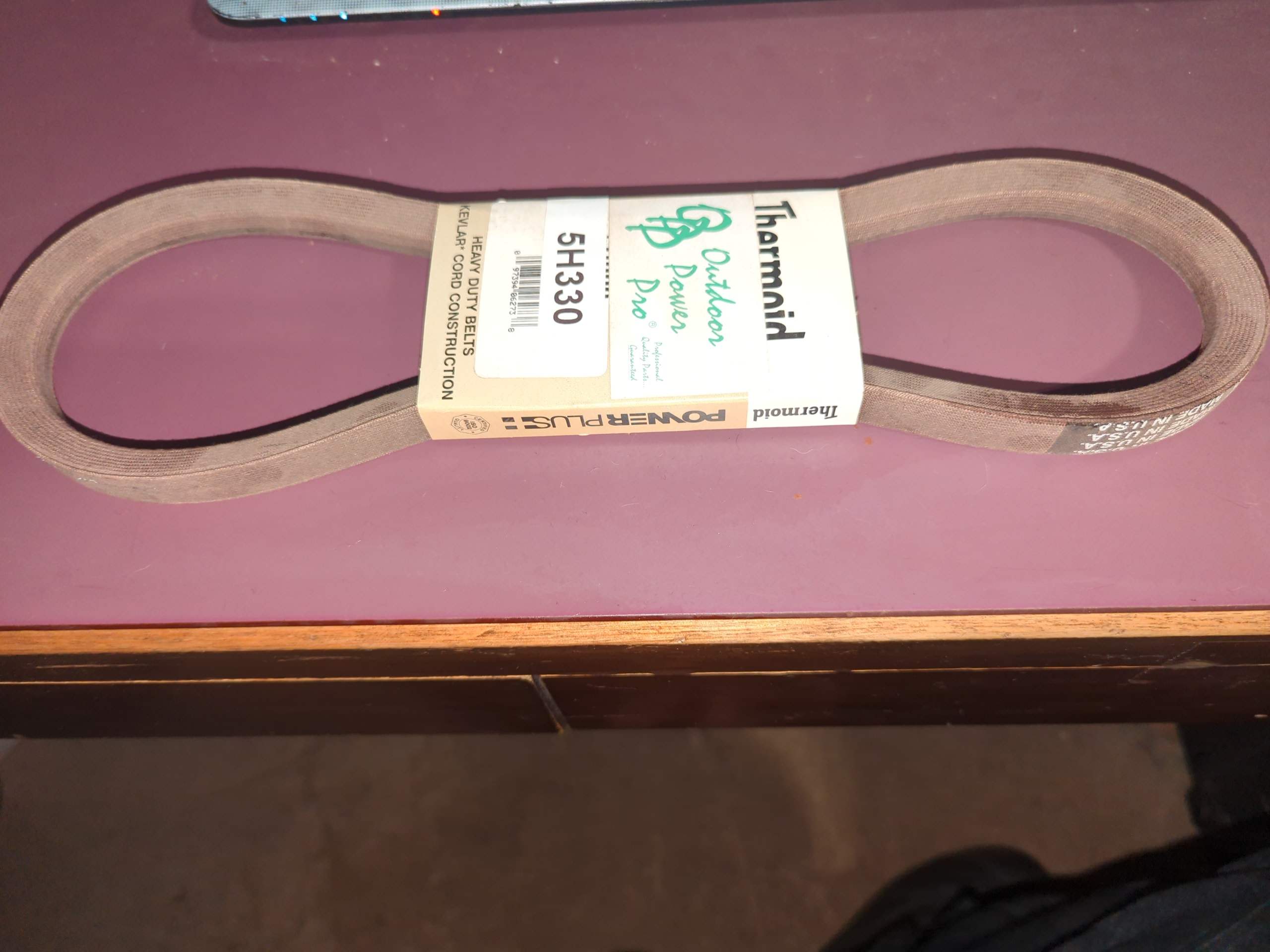 5H330 THERMOID Aramid Replacement V-Belt | 5/8 x 33
