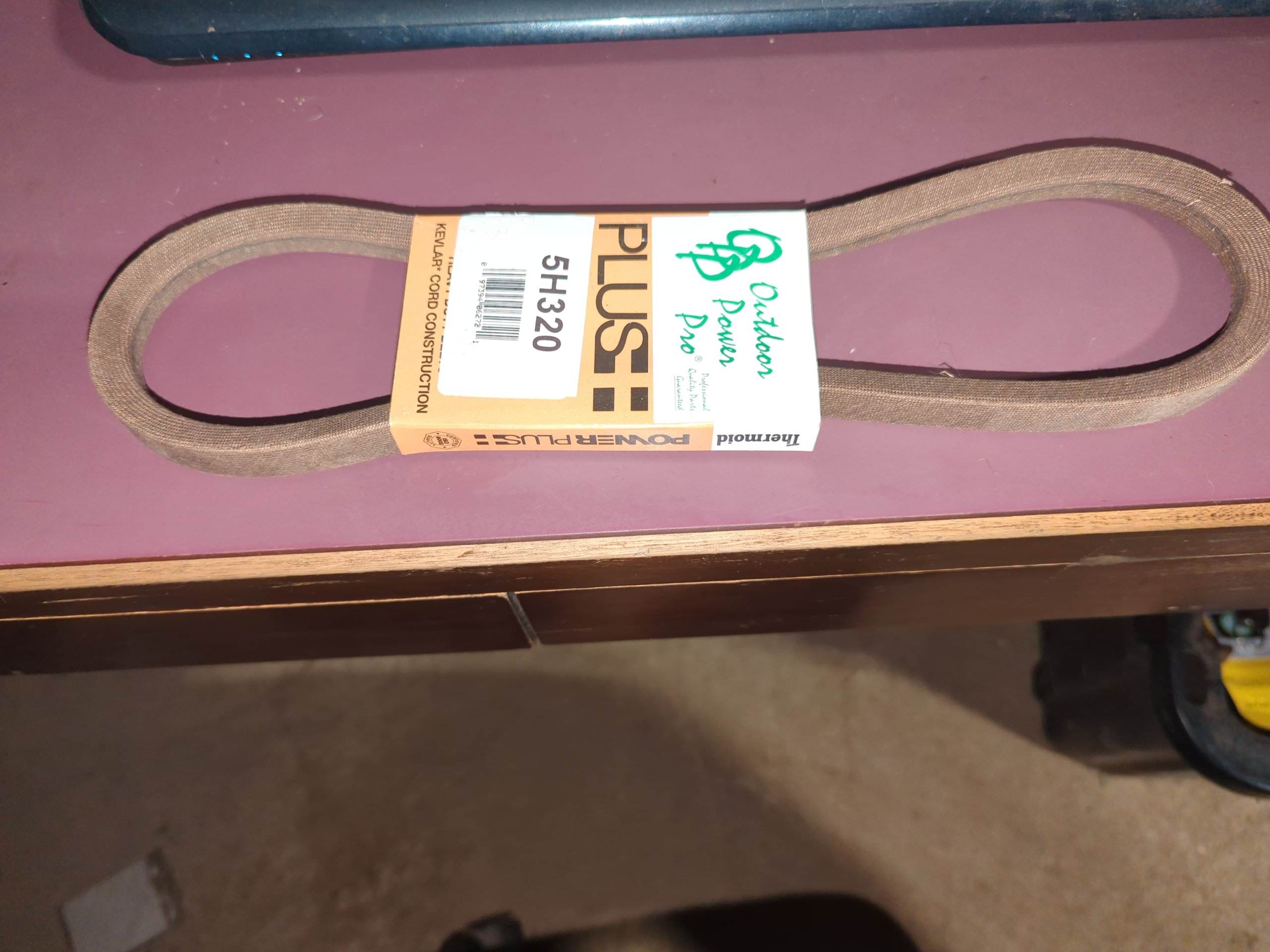 5H320 THERMOID Aramid Replacement V-Belt | 5/8 x 32