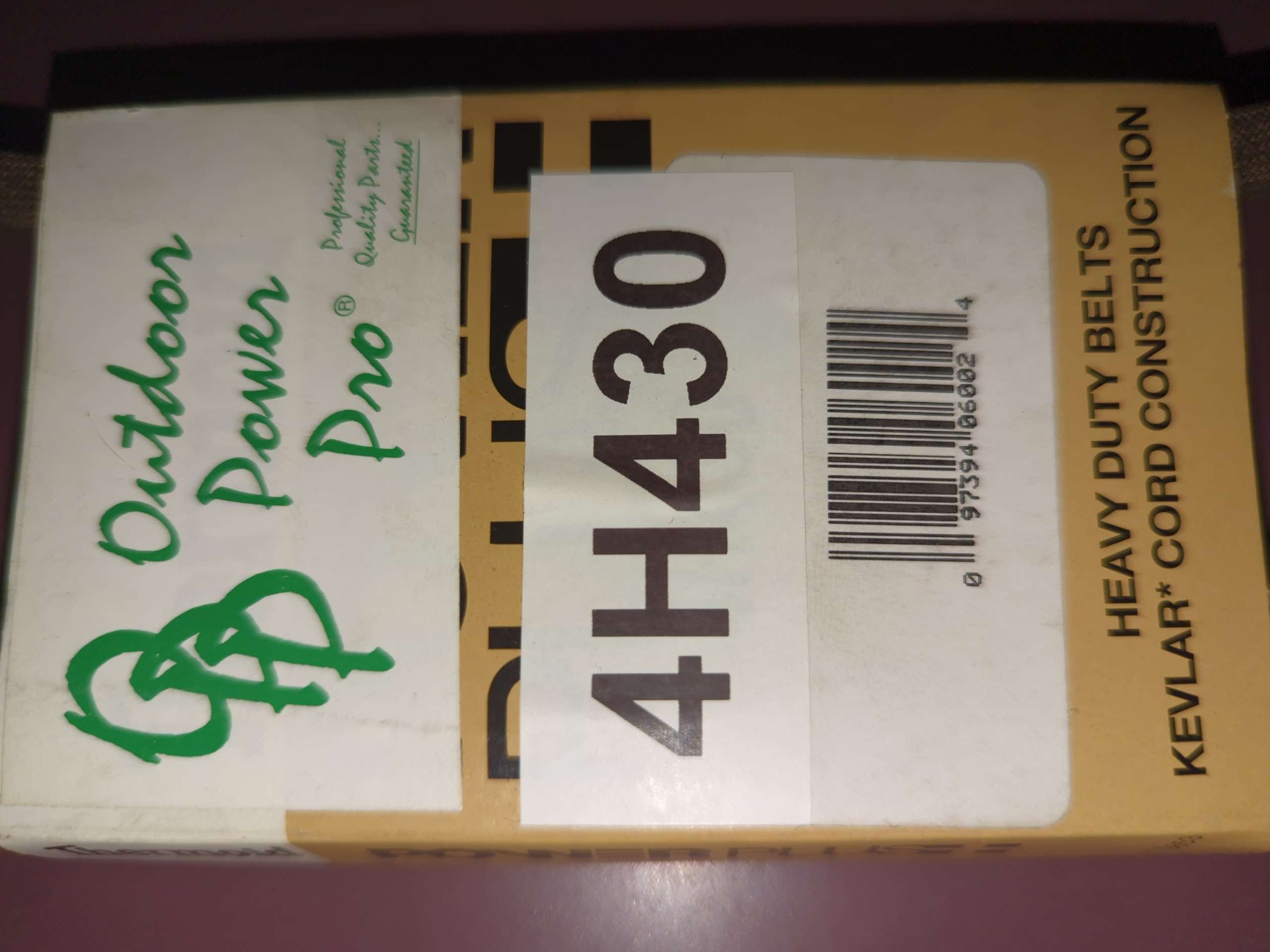 4H430 THERMOID Aramid Replacement V-Belt | 1/2 x 43 - Image 3