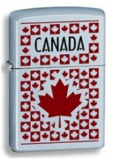 Zippo Canada Maple Leaves Lighter, 61875