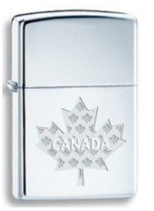 Zippo Canadian Maple Leaf Lighter, 61690