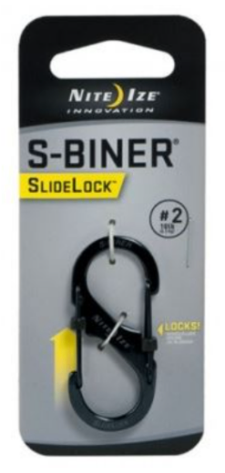 Nite Ize S-Biner Stainless Steel Clip #2 Sidelock - Black