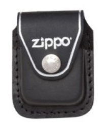 Zippo Leather Lighter Clip Pouch, Black, LPCBK