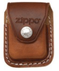Zippo Leather Lighter Clip Pouch, Brown, LPCB