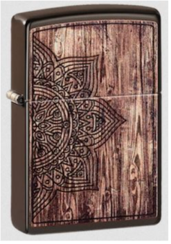 Zippo Wood Mandala Lighter, 49184