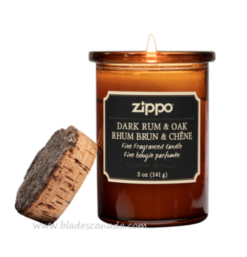 Zippo Soy Wax Candle, Dark Rum & Oak