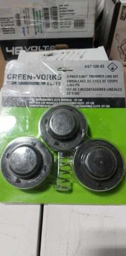Greenworks 3 pack 0.065" trimmer line kit fits st-120