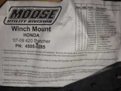 2007-2009  HONDA TRX 420 Rancher Moose, Winch Mount Kit 4505-0285 - Image 8